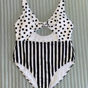 One piece cut out swimsuit
